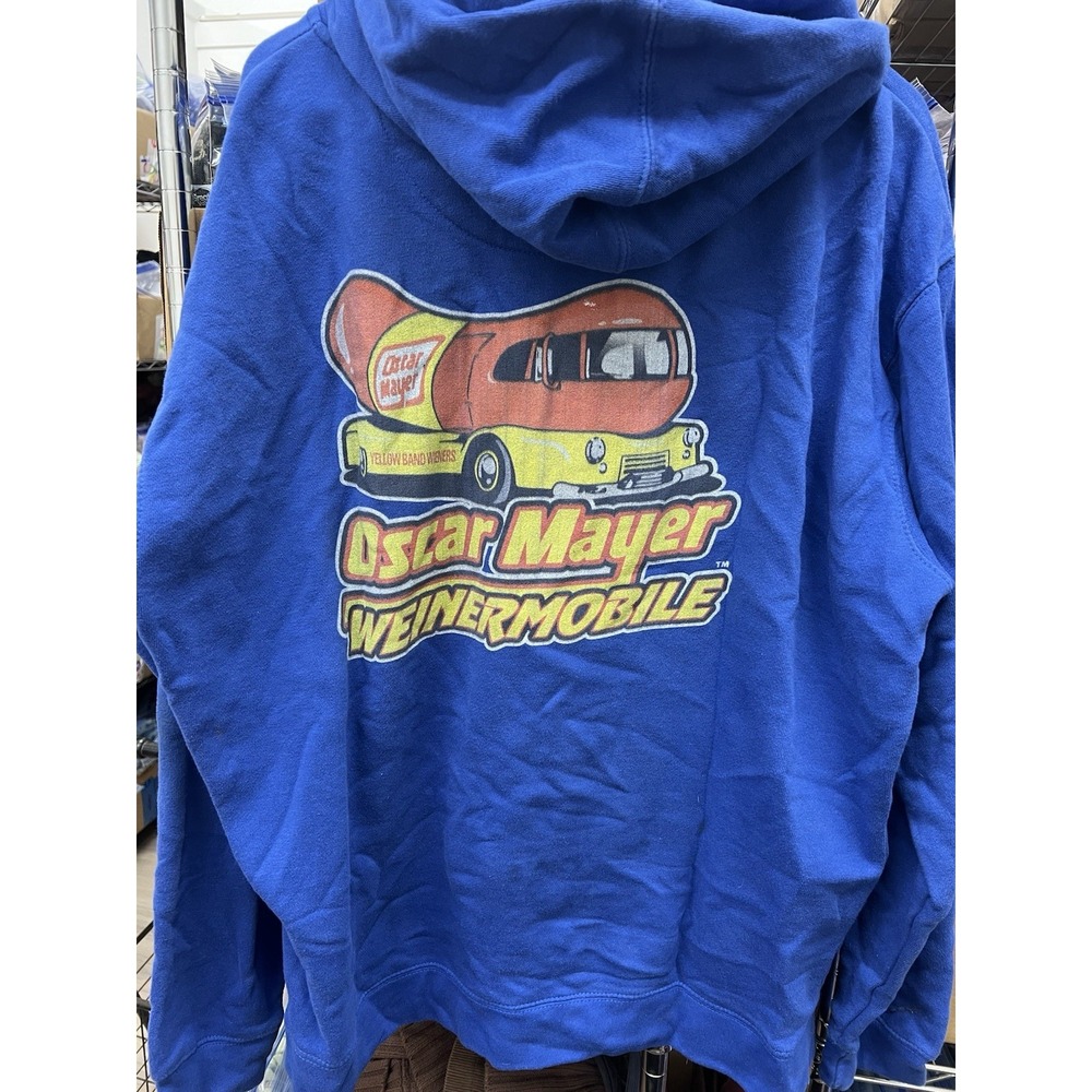 XL Blue Fleece Jacket With‎ Hood Oscar Mayer Weinermobile
